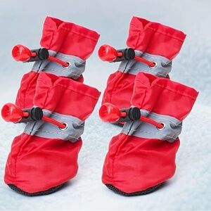 Red Dog Boots with Adjustable Straps